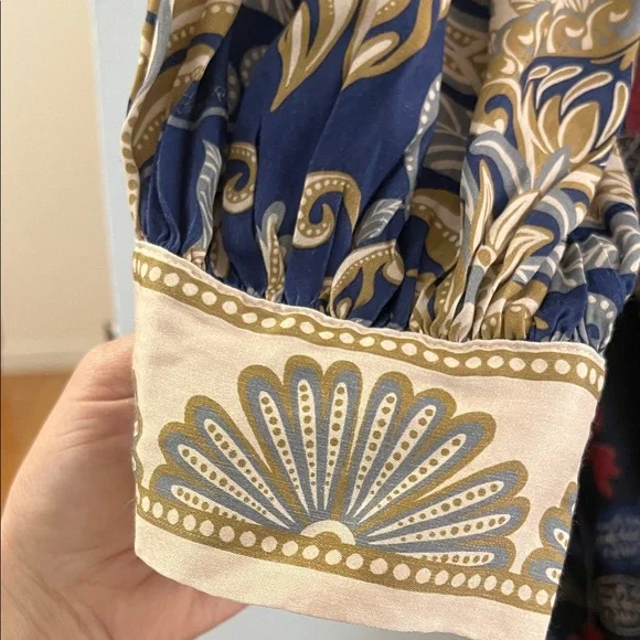 FARM Rio Navy and Maroon Floral Midi Dress - Picture 8 of 17